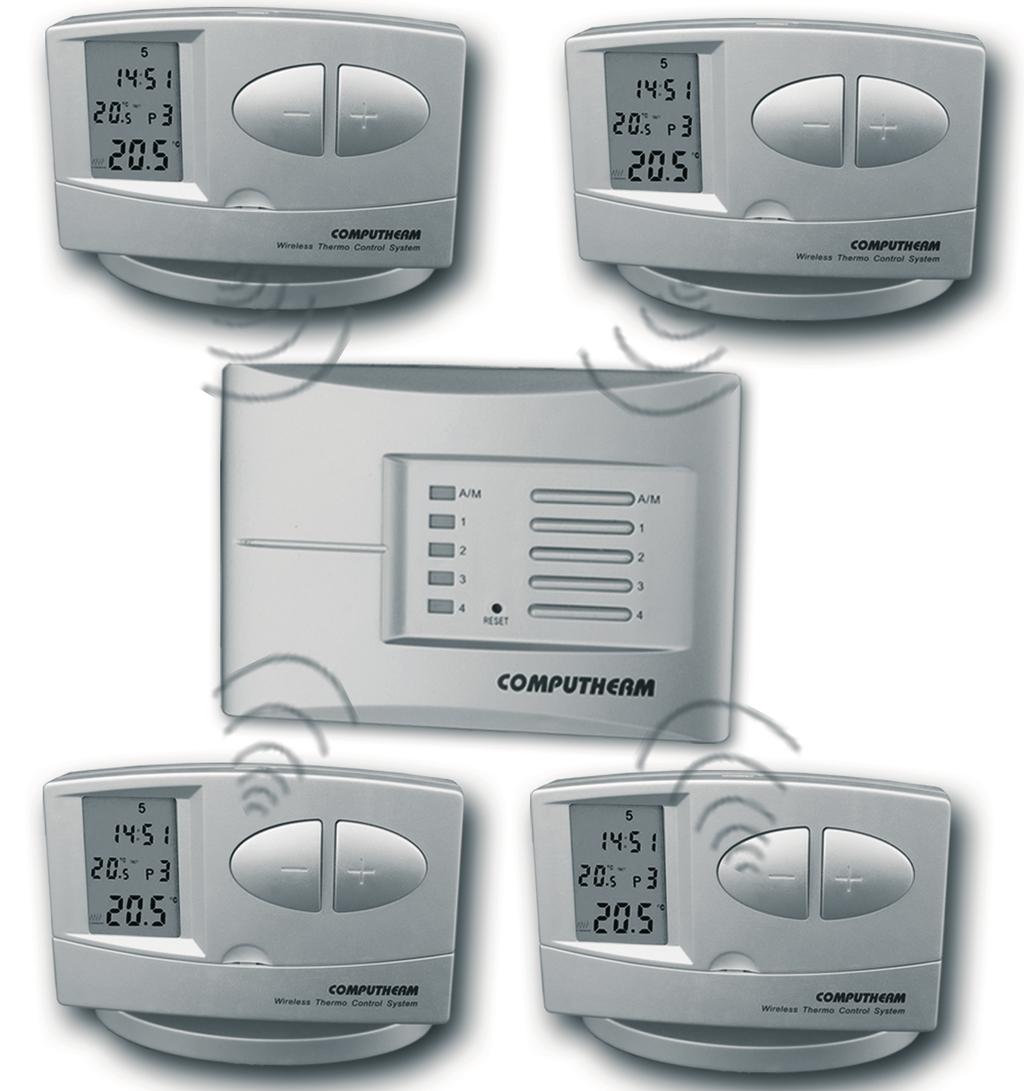 COMPUTHERM Q8RF Multizónás, vezeték nélküli (rádiófrekvenciás),