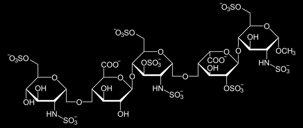 Fondaparinux (Arixtra ) Szintetikus heparin analóg pentaszacharid, Xa Faktor inhibitor a heparin