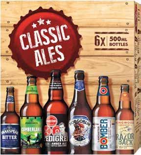 ALE SÖRVÁLOGATÁS Brakspear Bitter alkoholtartalom: 3,4% Cumberland