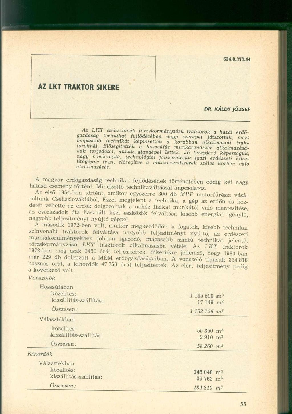 634.0.377.44 AZ LKT TRAKTOR SIKERE DR.