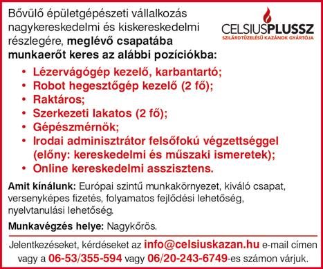 h u Mirelite Mirsa Zrt. TELEPHELYI targoncás kollégát keresünk, H-P-ig tartó egy műszakos munkarendbe. Feltétel: OKJ-s targoncavezetői bizonyítvány. Előny: Homlokrakodói bizonyítvány és gyakorlat.