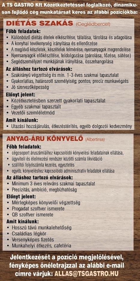 termékportfólió és a gyártástechnológia megismerése ELVÁRÁSOK: Középiskolai végzettség 3 műszakos munkarend vállalása 1-3 év