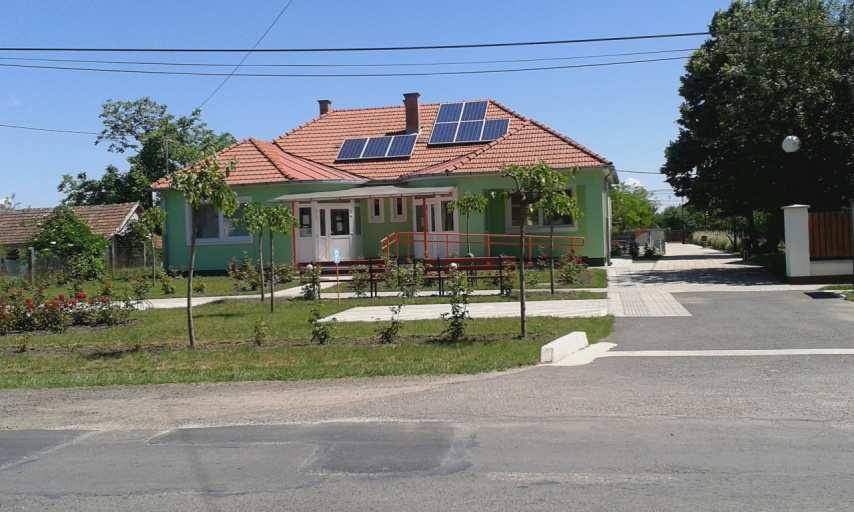 Egészségház Az egészségház kerítés nélküli közterületi