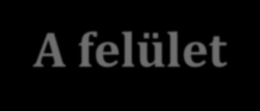 A felület
