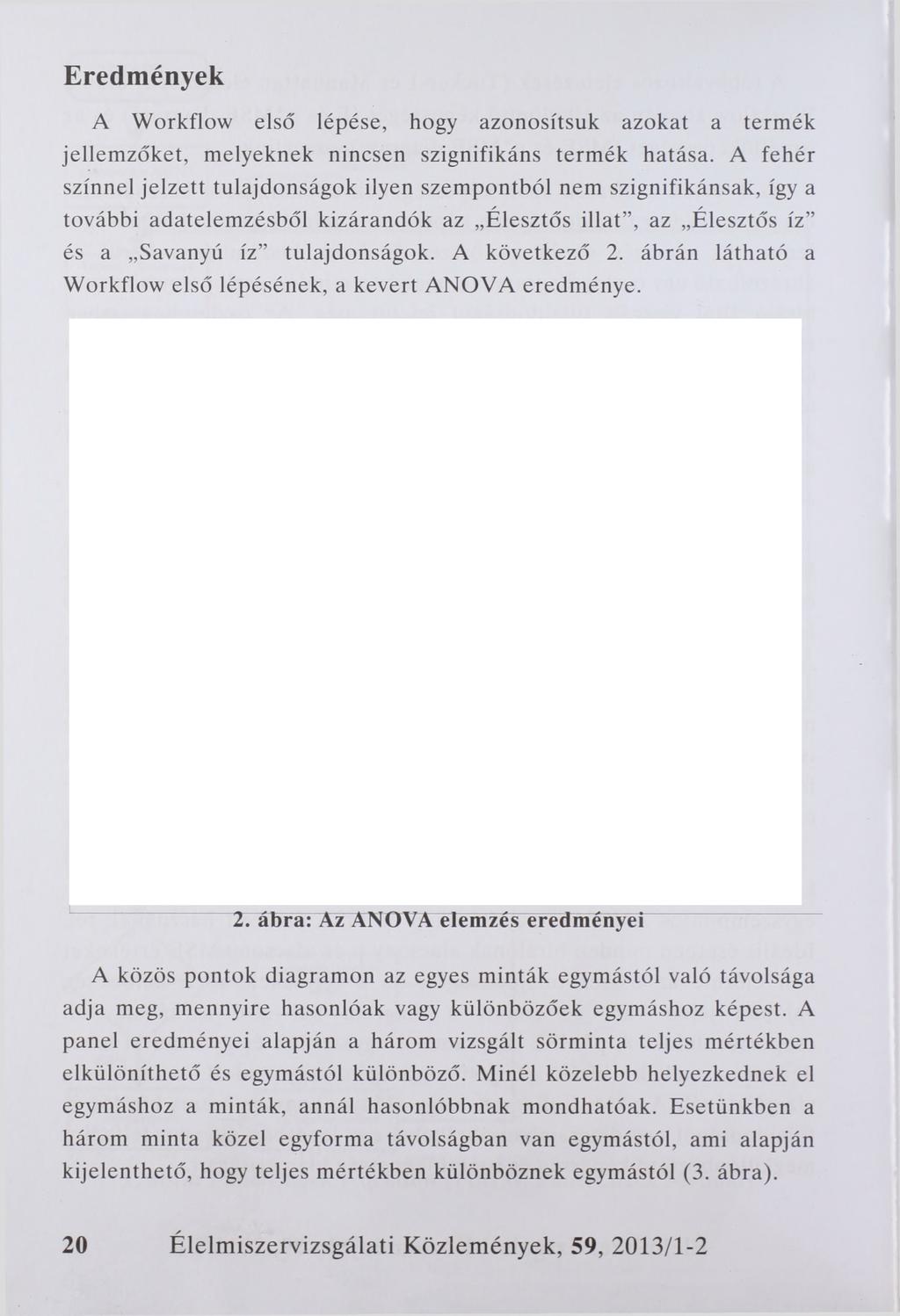 Eredmények A Workflow első lépése, hogy azonosítsuk azokat a termék jellemzőket, melyeknek nincsen szignifikáns termék hatása.