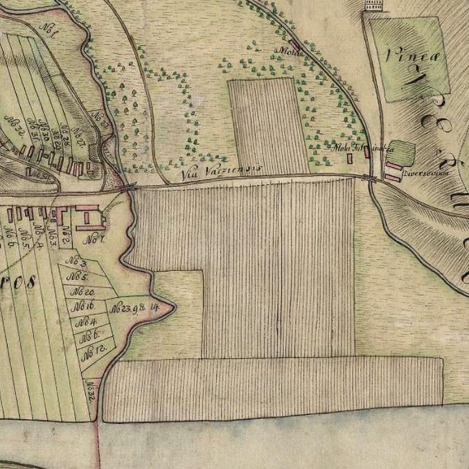 1781. évi úrbéri térkép Forrás: Magyar Országos Levéltár - http://maps.hungaricana.hu/hu/9841/?query=kismaros Kismaros latin nyelvű úrbéri térképe Forrás: Magyar Országos Levéltár - http://maps.