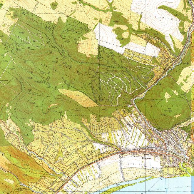 Topográfiai térkép (1976-1999.) M 1:10 000 Forrás: http://tajertektar.hu/hu/ Google Earth műholdfelvétel /2015.