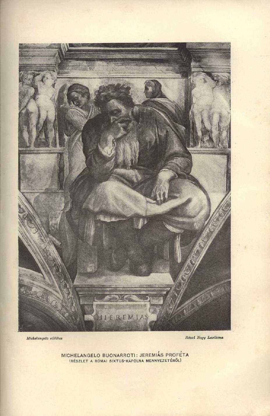 MICHELANGELO BUONARROTI: JEREMIÁS PROFETA