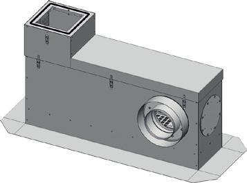 teljesítmény: 40 W 182 000 Fordulatszám szabályozott tetőventilátor EC motorral 600 m VTZ 1075* /h (300 Pa), Tápf.: 230 VAC / 50 Hz, Max.