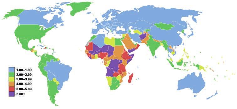 18 A fenntartható fejlődés és az állam feladatai I.4. ábra A termékenységi ráta a világ országaiban Forrás: mecometer.com/whats/greece/total-fertility-rate (A letöltés dátuma: 2017. 11. 30.