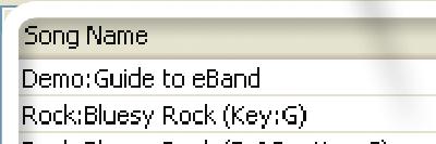 eband Song List Editor szoftver Help menüjében talál.