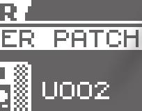 MODE ALL USER PATCH ONE USER PATCH Az archivált összes user pat visszaállításra kerül a JS-10-re. Csak a meghatározott user patch kerül visszaállításra a JS-10-re. 2-1.