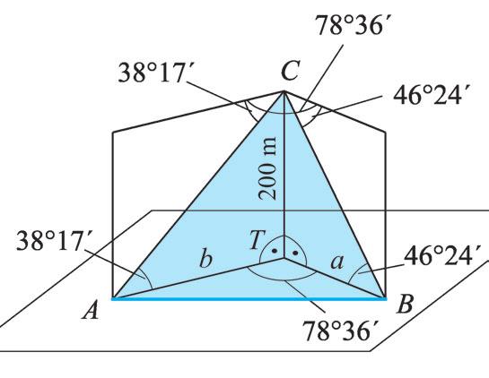 Az egyes deékszögû háomszögeke tangens szögfüggvényt alkalmazva kaphatjuk, hogy: APl $, CPl Íjunk fel egy-egy koszinusztételt az ABPl háomszögben, illetve a BCPl háomszögben az APl oldala, illetve a