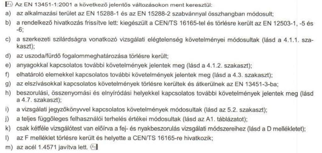 KÖZFÜRDŐK BIZTONSÁGI KÖVETELMÉNYEKET RÖGZÍTŐ SZABVÁNYAI 1.