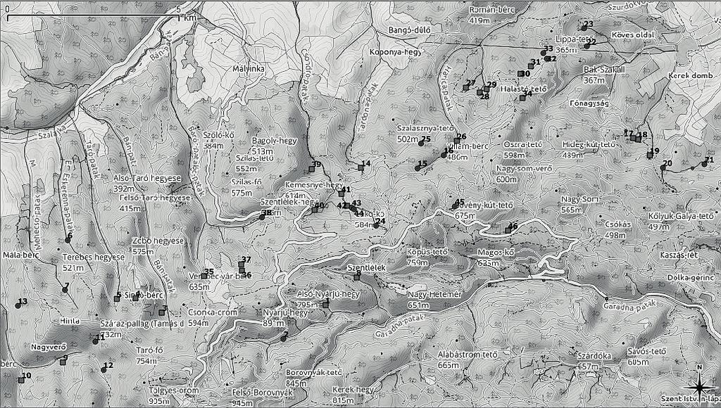 88 33 Taksa-lápai-forrás, Forráslefolyó Varbó DU63 20.572265 48.15651 328 ÉT- 34 Büdös-kúti-forrás, Forráslefolyó Varbó DU63 20.566804 48.