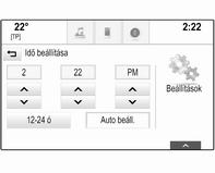 Automatikus beállítás Válassza a Automatikus beállítás lehetőséget, annak a kiválasztásához, hogy az idő és dátum automatikusan vagy manuálisan legyen beállítva.