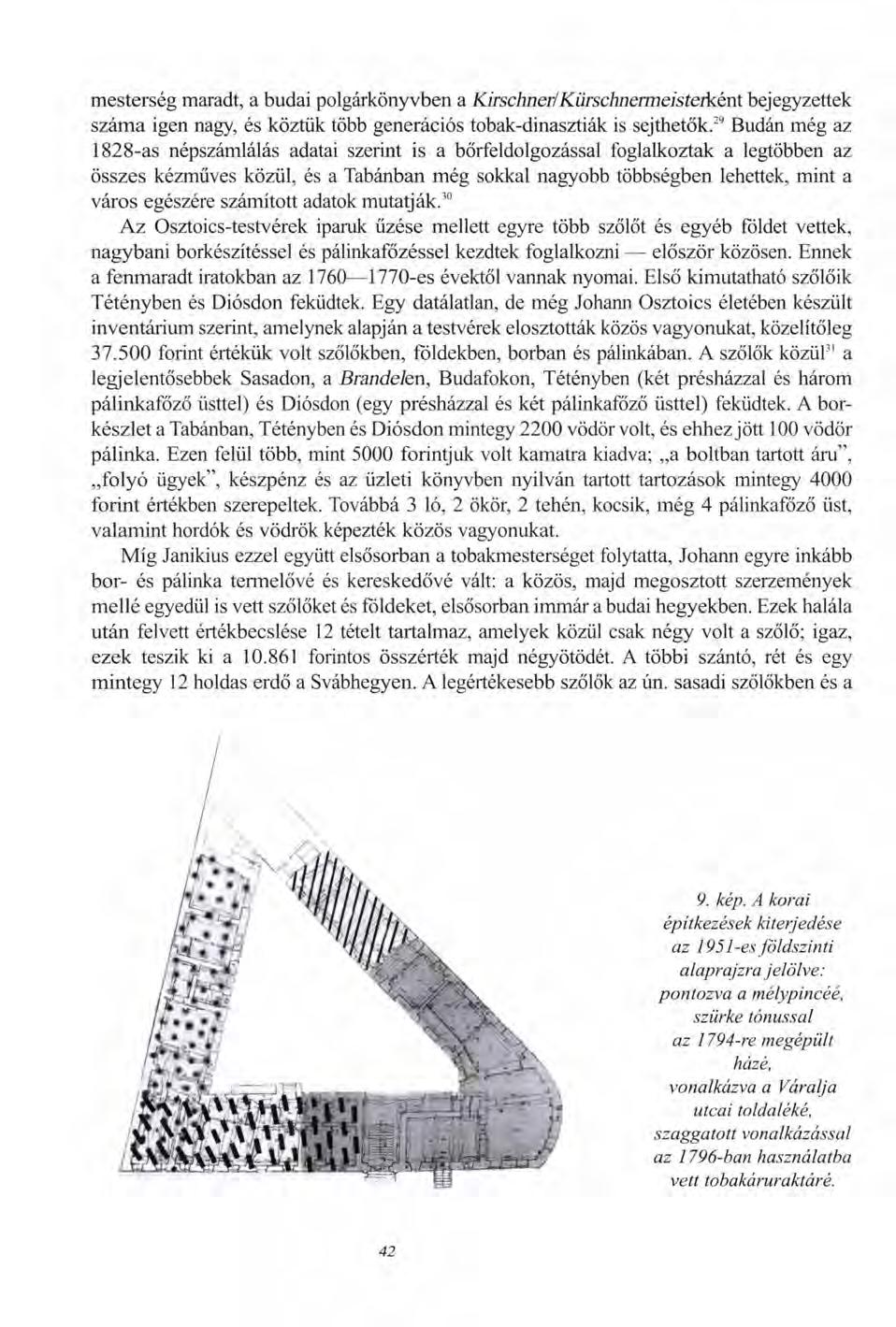 mesterség maradt, a budai polgárkönyvben a Kirschner/Kürschnermeisterként bejegyzettek száma igen nagy, és köztük több generációs tobak-dinasztiák is sejthetők.