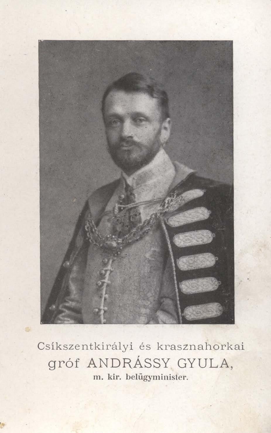 . Csíkszentkirályi és krasznahorkai gróf