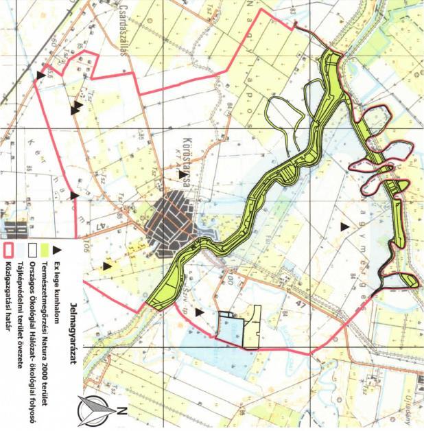 Beépítésre nem szánt területek A Natura 2000 területein - melyek természetvédelmi kezeléséért felelős szerv a Körös-Maros Nemzeti Park Igazgatóság - a kialakult tájhasználat szervesen kapcsolódik a