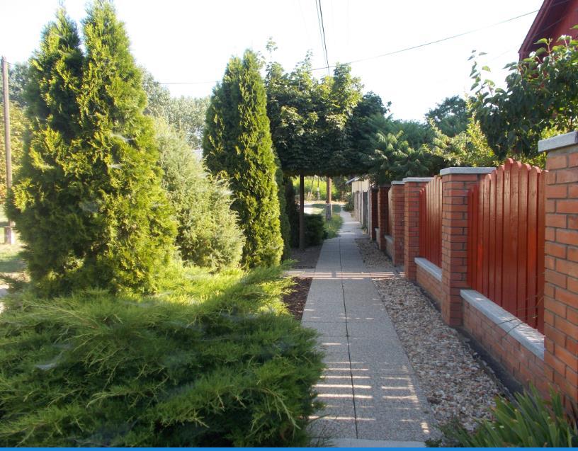 iszalag, vagy komló futtatásával.
