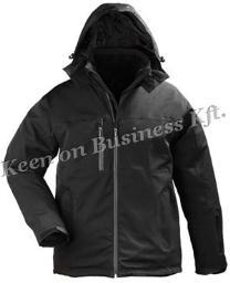 TÉLIKABÁT XYAW három rétegből álló, 310 g/m 2 -es Softshell anyag a külső puha, rugalmas réteg 94% poliészter és 6% Spandex a közbülső réteg vízhatlan TPU film (vízállóság: