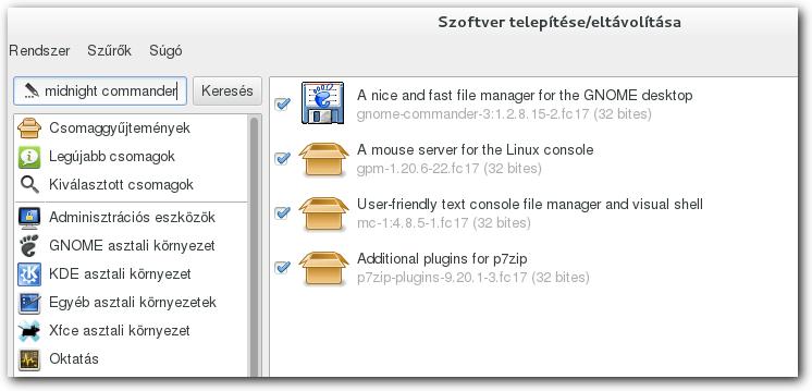 LINUX KLIENSEK KONFIGURÁLÁSA Ha a Futtatásra kattint, akkor a program el fog indulni. Ha a Bezárásra, akkor ellenőrizheti, a telepített program állapotát.