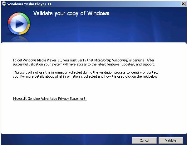 4.1.2 Windows Media Player 11 telepítése 1 Tegye be a mellékelt CD-t a számítógép CD ROM meghajtójába.