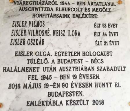 család a nevét Eislerről Gergelyre változtatta, Gálfi Sándor a Nyáregyházi Református Gyülekezet akkori lelkipásztora pedig átkeresztelte őket reformátusokká.