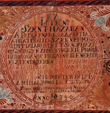 A bibliai igék mennyezetre írása inkább a későbbi, XVIII. sz.-i időkre jellemző. Amikor a mennyezetről már eltűntek a képek, mert pl. lefestették vagy bevakolták, még mindig megmaradt a szöveg.