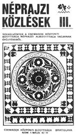 žiakov a škôl, s takmer 1400 vyèítankami a riekankami (Méryné 1974, 37). Krátky výber z nich publikovali v prvom èísle Néprajzi Közlemények v roku 1974.