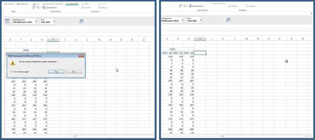 Megjegyzés: A beállítás a Frissítés vagy az Összes adat frissítése gombokra nem vonatkozik. 1. Az IBM Planning Analytics lapon kattintson abeállítások ikonra. 2.