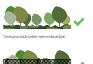 KERÍTÉS A településrészen változatos szerkezeti kialakítású, anyaghasználatú, tömörség