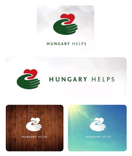 5. oldal egységes f Az elsődleges logó háttér előtti használata Alkalmazásokon belül a logó elhelyezésénél elsősorban az elsődlegesen ajánlott megoldást kell alkalmazni.