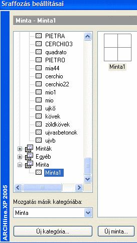 930 11.6. 2D-s csoport Ha szükséges. áthelyezheti egy új kategóriába. Lásd a 10.3.1 Sraffozás tulajdonságai fejezet leírását.