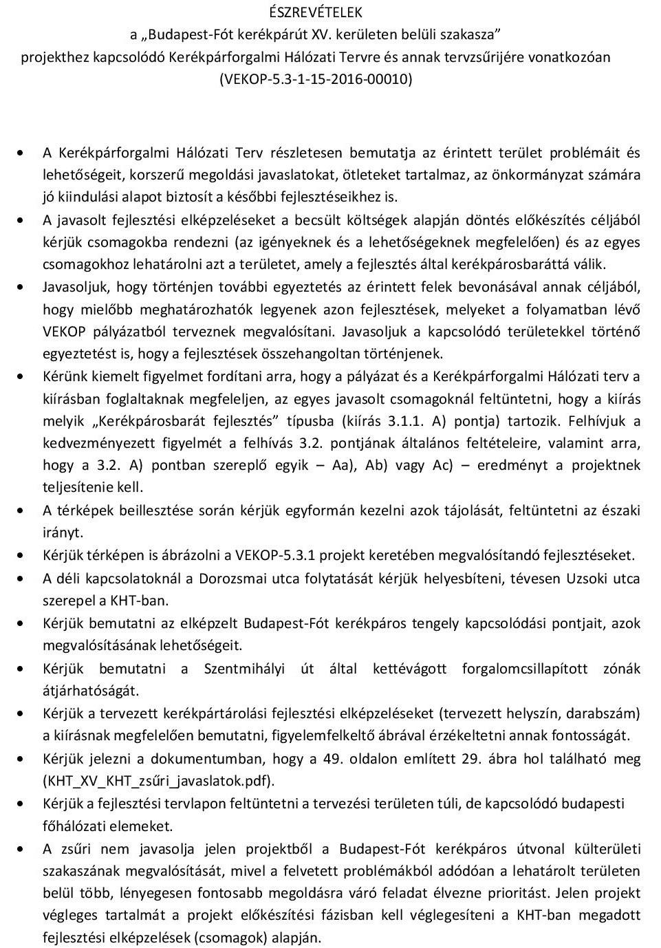 7.5 Tervzsűri észrevételek 106.