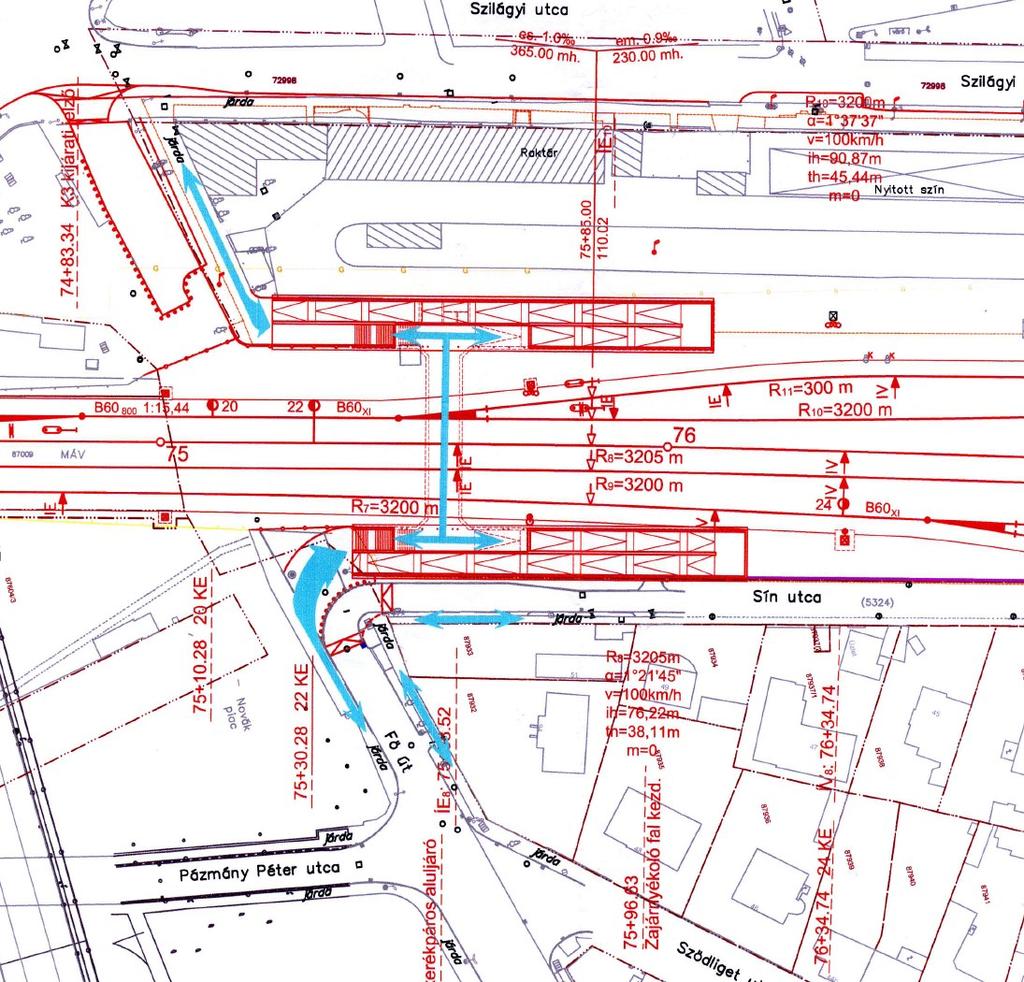 4 Kapcsolódó és tervezett projektek Rákospalota-Újpest vasútállomás fejlesztése Hosszú ideje tervezett a Budapest-Vác vasútvonal budapesti