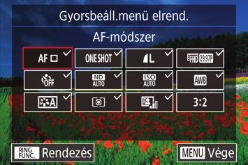 Az alapértelmezett beállítások visszaállításához válassza a [ ] gomb beállítás] pontban és a [ ] lehetőséget lehetőséget a [ gomb beállítás] pontban.