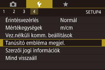 Metrikus/angolszász kijelzés Szükség szerint módosíthatja a zoom sávon (= 34), a kézi élességállítás jelzőjén (= 87) és a máshol megjelenő mértékegységeket m/cm-ről láb/hüvelykre.