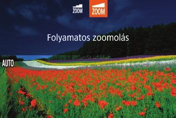 Folyamatos zoomolást hozzárendelve a vezérlőgyűrűhöz pontosabban be lehet állítani a téma méretét, illetve gyorsabban lehet növelni vagy csökkenteni a zoom értékét, mint a zoom kar segítségével.