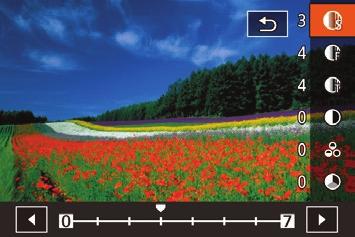 A zöld falevelek sokkal világosabbak. A rendelkezésre álló monokróm színek: [N:Nincs], [S:Szépia], [B:Kék], [P:Bíbor] vagy [G:Zöld]. Szűrőeffektus* Színezés* * * Nem érhető el [ ] esetén.