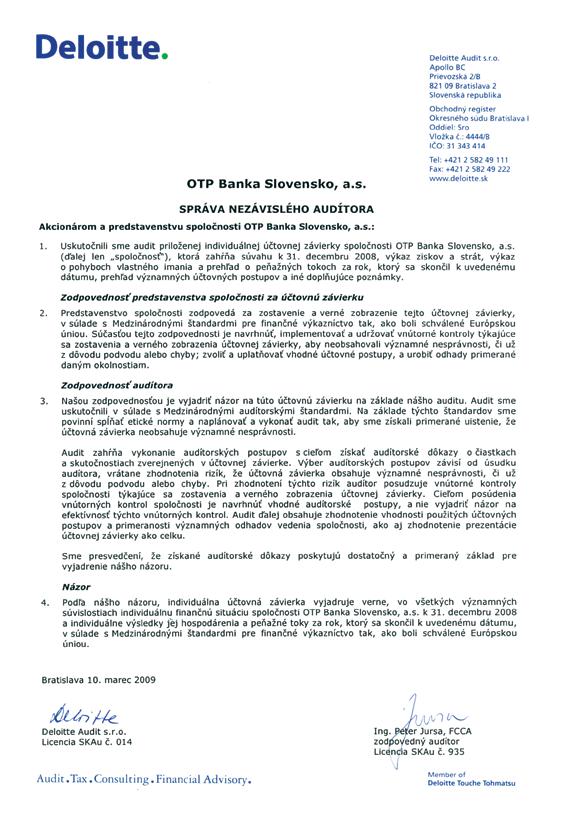 Poznámky k individuálnej účtovnej závierke za obdobia končiace sa 31.