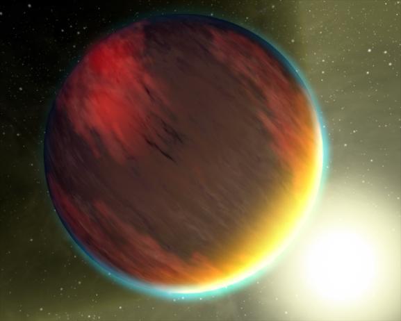 Az egyik egy nagyjából Jupiter-méretű égitest, amelynek keringési periódusa 650 nap, míg a harmadik planéta még távolabb helyezkedik el a csillagtól.