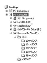 Fényképek bemásolása a számítógépre (folytatás) Az USB-kábel kihúzása 1 Windows felhasználók részére Ha az [USB CONNECT] felirat látható az LCD-képernyőn, az alábbi módszert követve húzza ki az