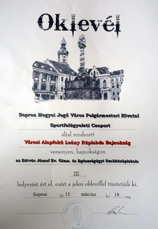 Katalin, iskolánk 12.