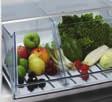 A TwinTech TM No Frost hűtőrendszernek köszönhetően az élelmiszerek hosszabb ideig megőrzik nedvesség- és vitamintartalmukat.