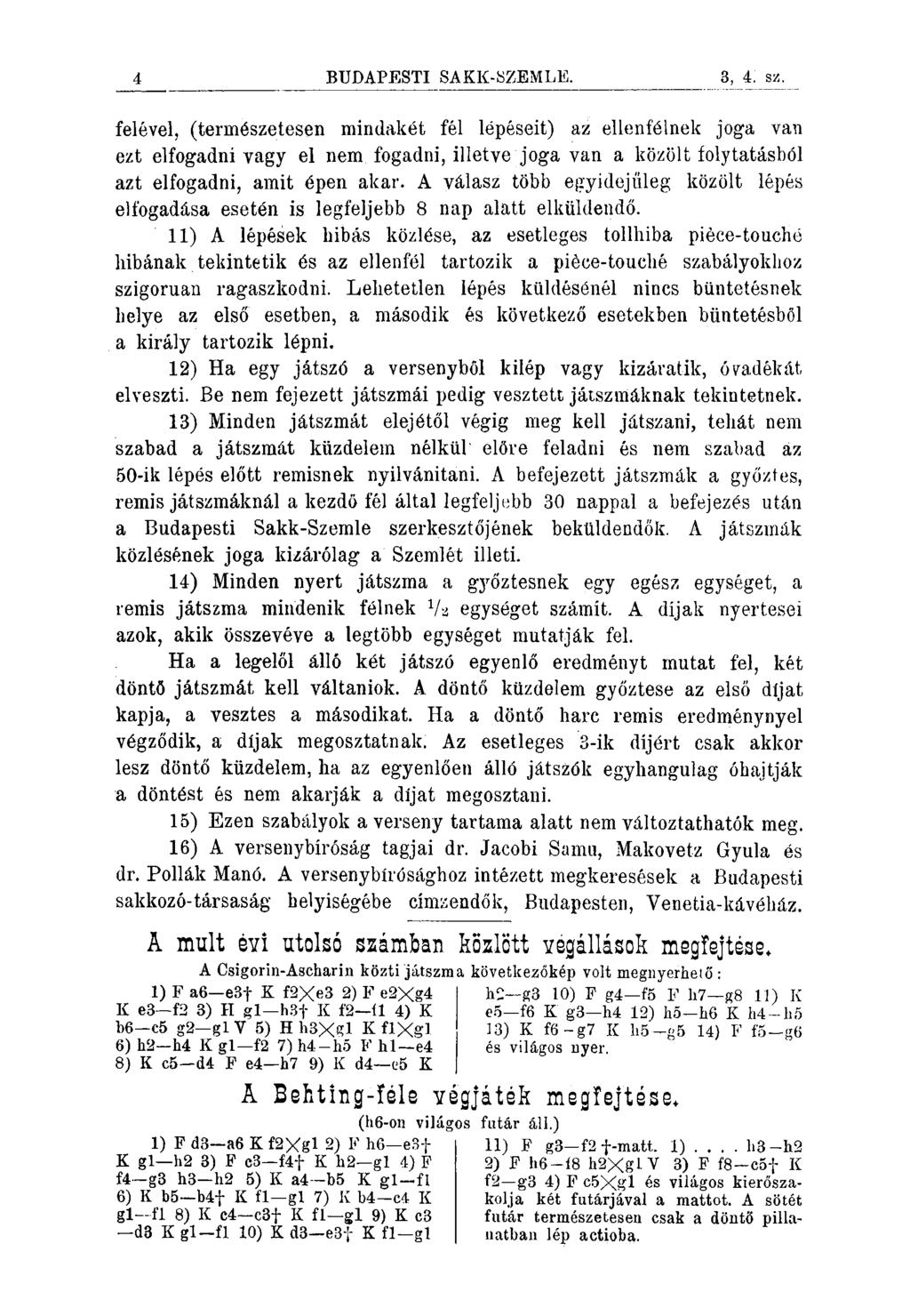 4 BUDAPESTI SAKK-SZEMLE.11,12.sZ.