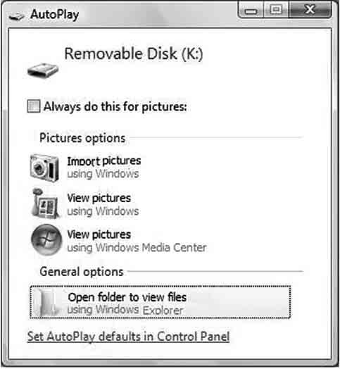 2. lépés: Képek másolása számítógépre Windows esetén Az alábbi példákon a képeket a Documents (Windows XP: My Documents ) mappába másoljuk.