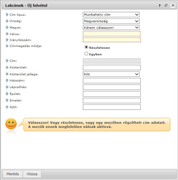 3.3.4. Alapértelmezett e-mail cím/telefonszám A rögzített e-mail címek közül minden hallgatónak, alkalmazottnak kell lennie egy és csak egy alapértelmezett e-mail címének.