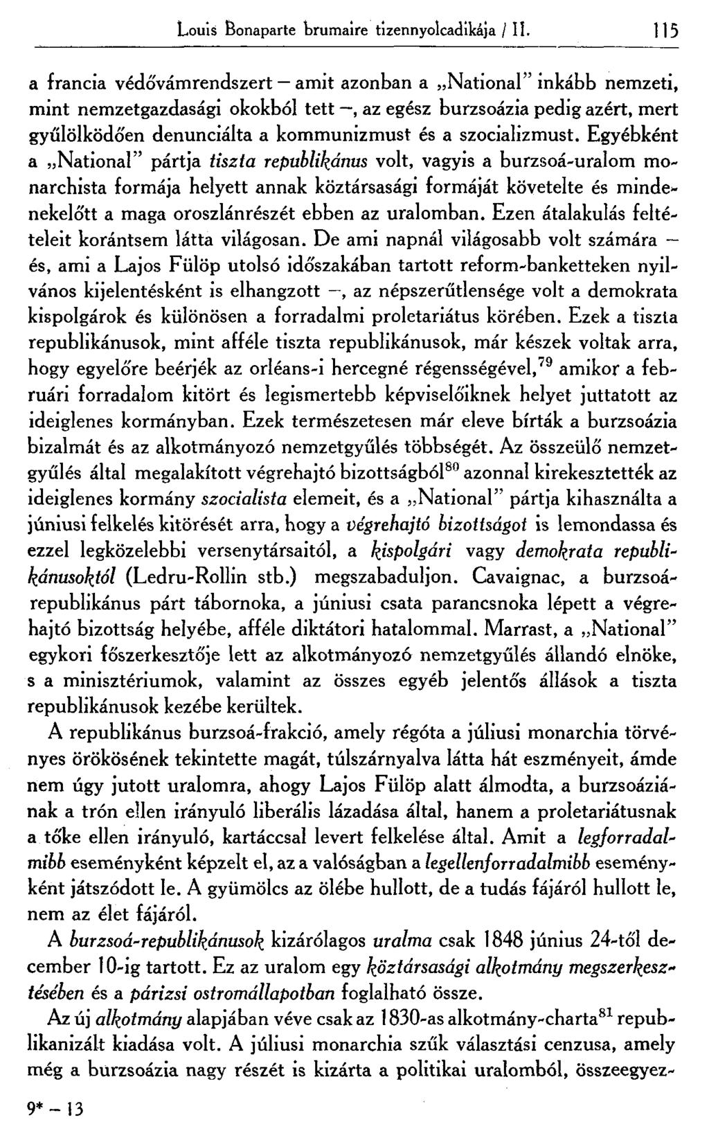 Louis Bonaparte brumaire tizennyolcadikája / II.