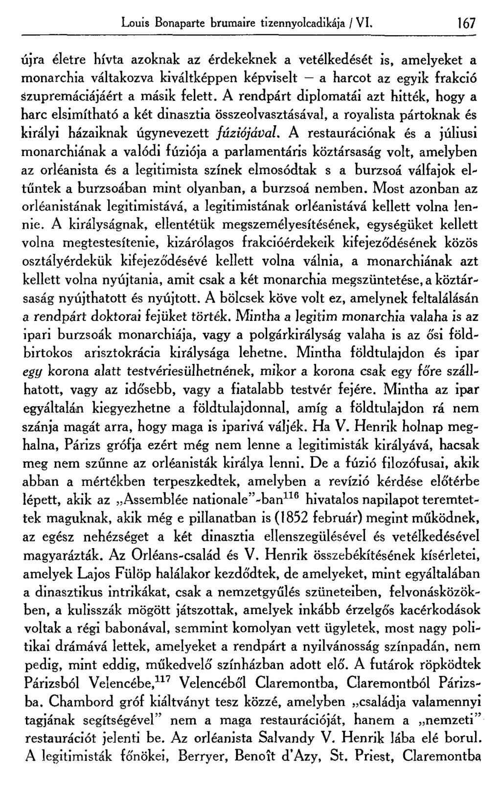 Louis Bonaparte brumaire tizennyolcadikája / VI.